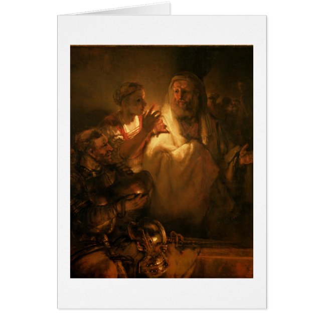 Denial of St. Peter, 1660 (olie op canvas) (Voorkant)