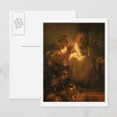 Denial of St. Peter, 1660 (olie op canvas) Briefkaart (Voorkant / Achterkant)
