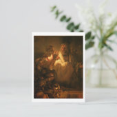 Denial of St. Peter, 1660 (olie op canvas) Briefkaart (Staand voorkant)