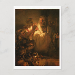 Denial of St. Peter, 1660 (olie op canvas) Briefkaart