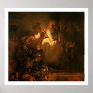 Denial of St. Peter, 1660 (olie op canvas) Poster