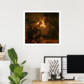 Denial of St. Peter, 1660 (olie op canvas) Poster (Thuiskantoor)
