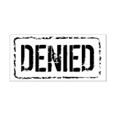 Denied Geannuleerd houten rubberstempel voor kanto (Afrduk)