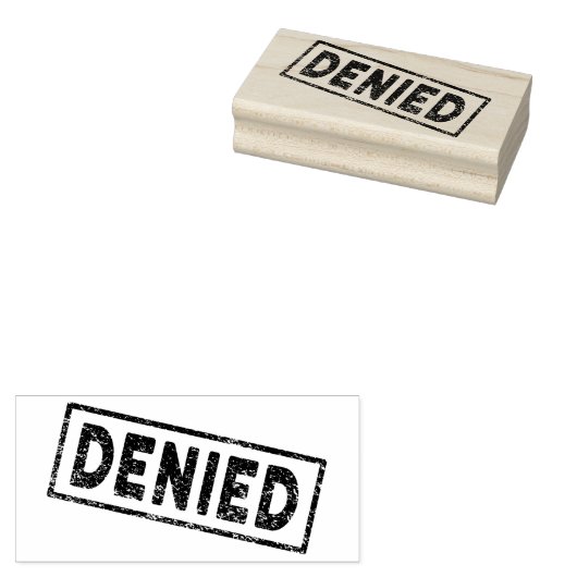 Denied Red Rubber Stamp Rubberstempel (Gestempeld)