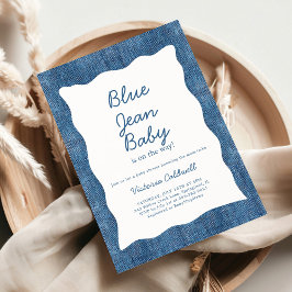 Denim A Blue Jean Baby Shower Kaart