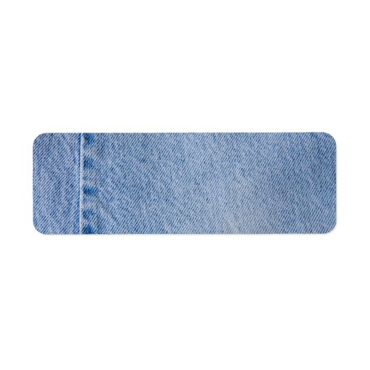 Denim-adreslabel Etiket (Voorkant)