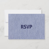 Denim All Purpose Response-kaart RSVP Kaartje (Achterkant)