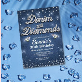 Denim and Diamonds Birthday Kaart