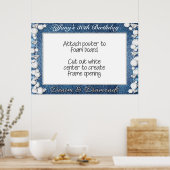 Denim and Diamonds Photo Booth Lijst Prop Poster (Keuken)