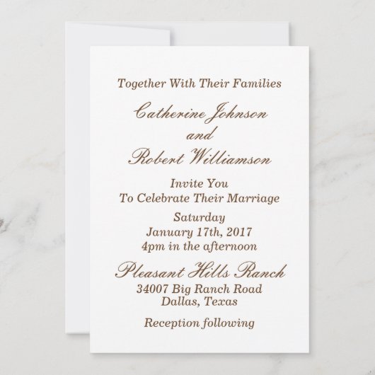 Denim and Leather Western Belt Invitation Sjabloon Kaart (Achterkant)