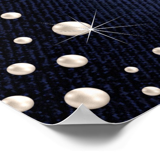 Denim and Pearls Welcome Sign Poster (Hoek)