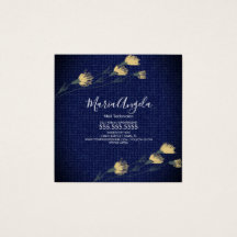 Denim and Wild Flowers Yellow Blue Salon