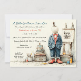 Denim Baby 1e verjaardag & parfum schets Kaart