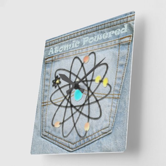 Denim Back Pocket "Atomic Powered" klok (Hoek)