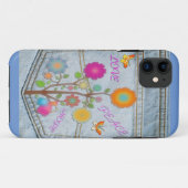 Denim Back Pocket Flowers Peace Love Hope Case-Mate iPhone Case (Achterkant (horizontaal))