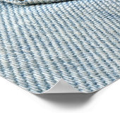 Denim Back Pocket Flowers Peace Love Hope Poster (Hoek)