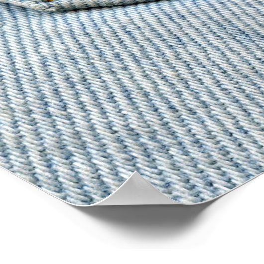 Denim Back Pocket Flowers Peace Love Hope Poster (Hoek)