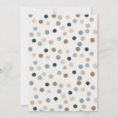 Denim Bear Invitation Kaart (Achterkant)