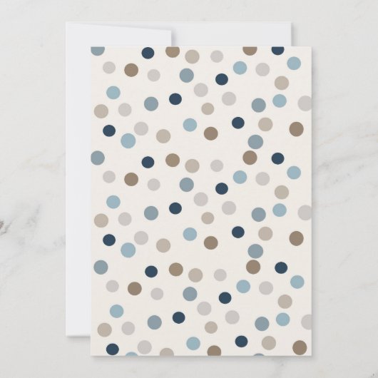 Denim Bear Invitation Kaart (Achterkant)