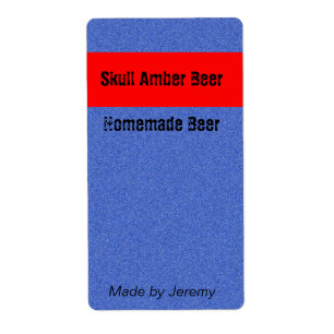 Denim Beer Label