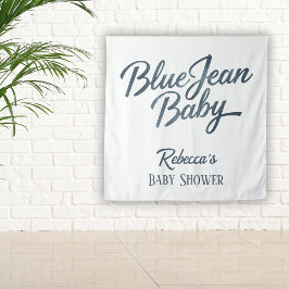 Denim Beer waslijn Boy Blue Jean Baby shower Wandkleed