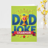 Denim Beste Papa Award Kaart (Gele Bloem)