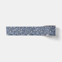 Denim Blau Glitter Verjaardag