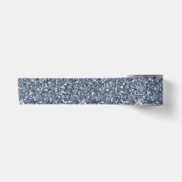 Denim Blau Glitter Verjaardag Satijnen Lint