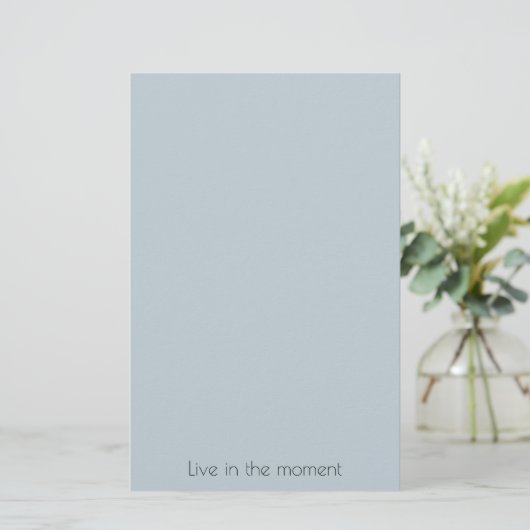 Denim blauw briefpapier (Staand voorkant)