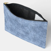 Denim Blauw Denim Patroon Etui (Open)