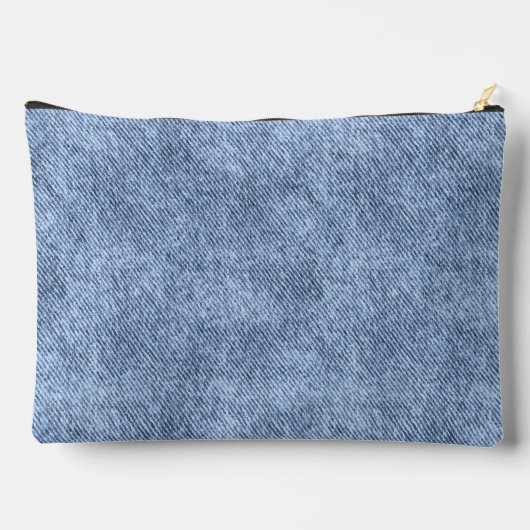 Denim Blauw Denim Patroon Etui (Achterkant)