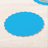 Denim Blauw,Fountain Blauw,Kwal, Kartonnen Onderzetters (Gekanteld)