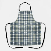 Denim Blauw Salie Groen Wit   Schort (Voorkant)