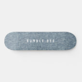 denim blauw spijkerbroek look persoonlijk skateboard (Horizontaal)