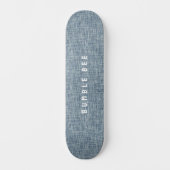 denim blauw spijkerbroek look persoonlijk skateboard (Voorkant)