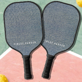  denim blauw spijkerbroek look pickleball paddle