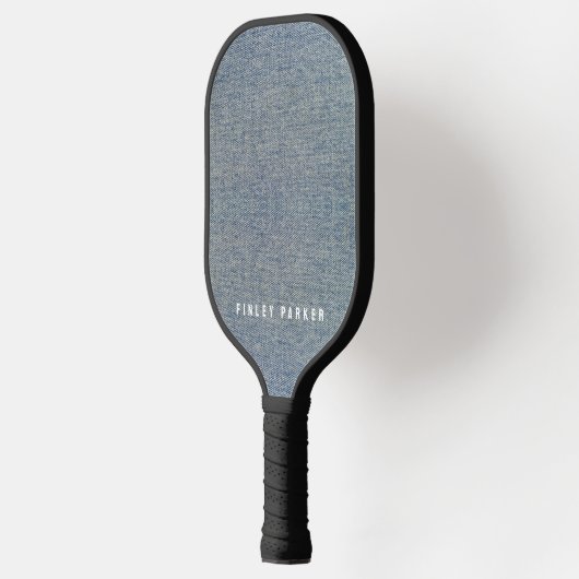  denim blauw spijkerbroek look pickleball paddle (Links)