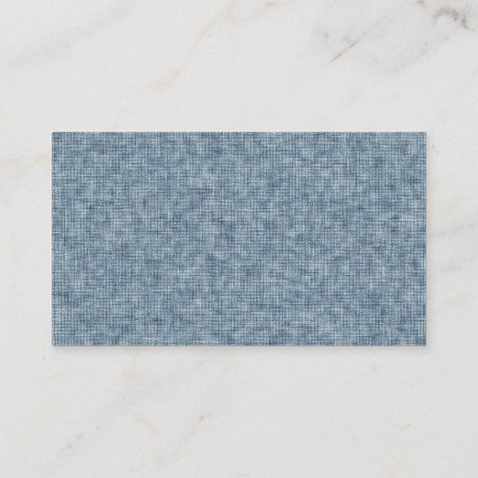 Denim blauw visitekaartje (Achterkant)