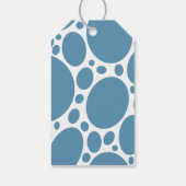 Denim Blauwe Bellen Cadeaulabel (Achterkant)