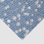 Denim Blauwe Broek Diamant Tissuepapier (Detail)