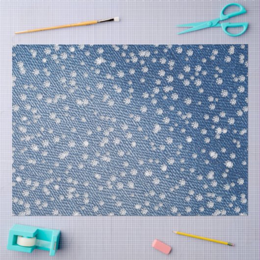 Denim Blauwe Broek Diamant Tissuepapier (Craft)