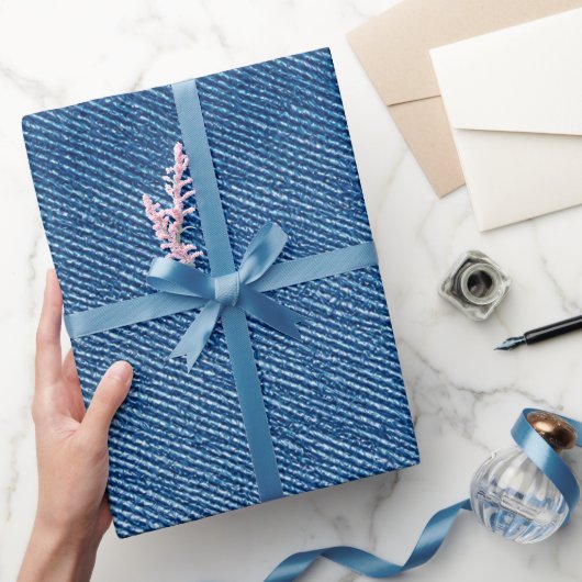 Denim blauwe jeans cadeaupapier (Geschenken)