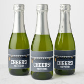 denim, blauwe jeans, cowboy, western sparkling wijnetiket (Flessen)