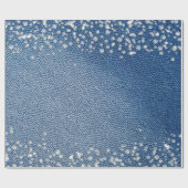 Denim Blauwe Jeans Diamant Cadeaupapier (Vlak)