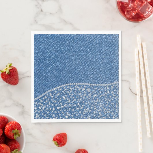 Denim Blauwe Jeans Diamant  Servet (Insitu)