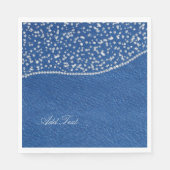 Denim Blauwe Jeans Diamant Servet (Voorkant)