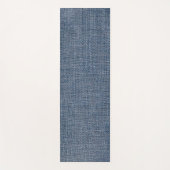 Denim blauwe jeans stof yogamat (Voorkant)