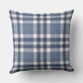 Denim Blauwe Ruit Buitenkussen (Achterkant)