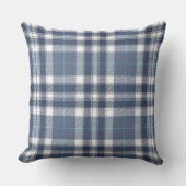 Denim Blauwe Ruit Buitenkussen (Voorkant)