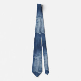 Denim Blauwe Stropdas